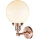 Franklin Restoration Large Beacon LED 8 inch Antique Copper Sconce Wall Light, Franklin Restoration