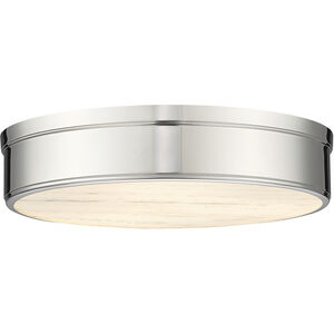 Anders LED 22 inch Polished Nickel Flush Mount Ceiling Light