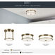 Brit LED 12 inch Champagne Bronze Flush Mount Ceiling Light
