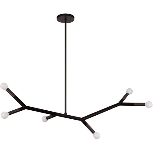 Morgan LED 39.25 inch Matte Black Horizontal Pendant Ceiling Light