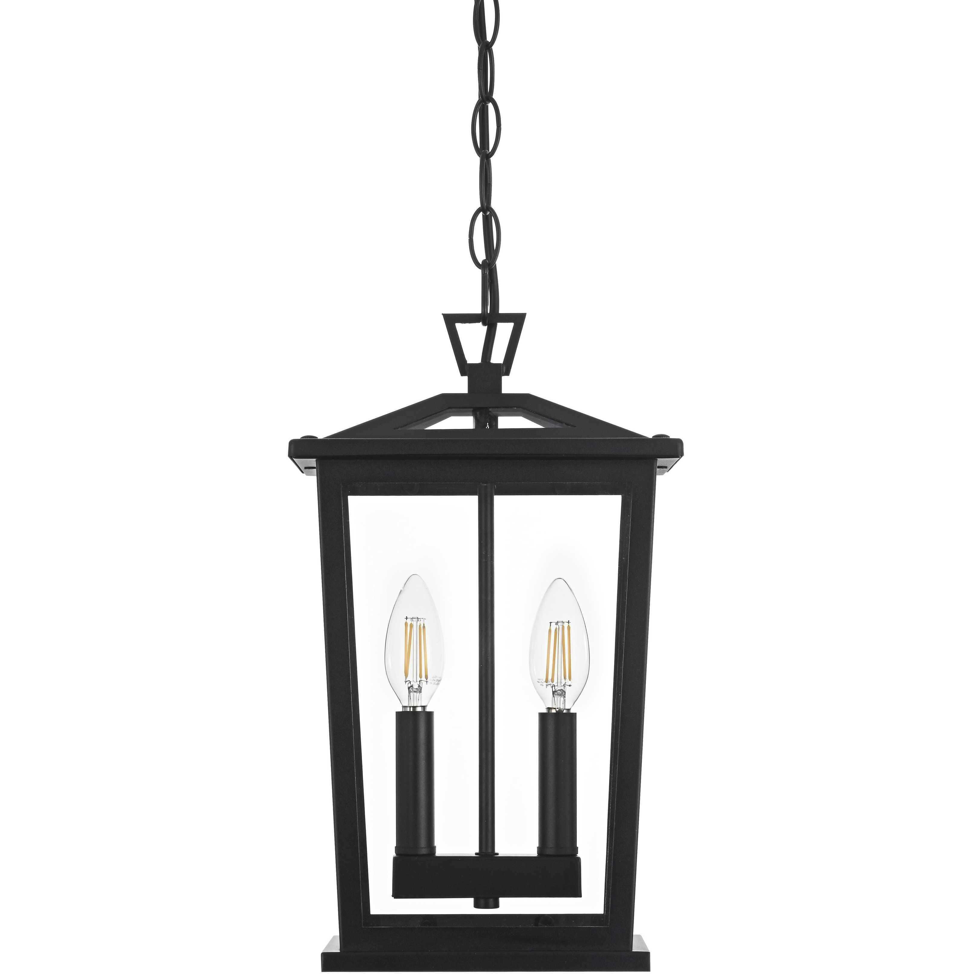 Berks 2 Light 6 inch Black Outdoor Pendant