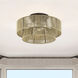 Florell 3 Light 18 inch English Bronze Semi Flush Mount Ceiling Light, Large
