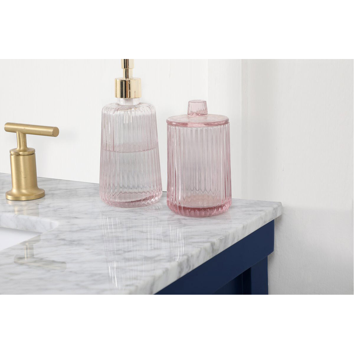 Clement 60 X 22 X 34.13 inch Blue Bathroom Vanity Cabinet