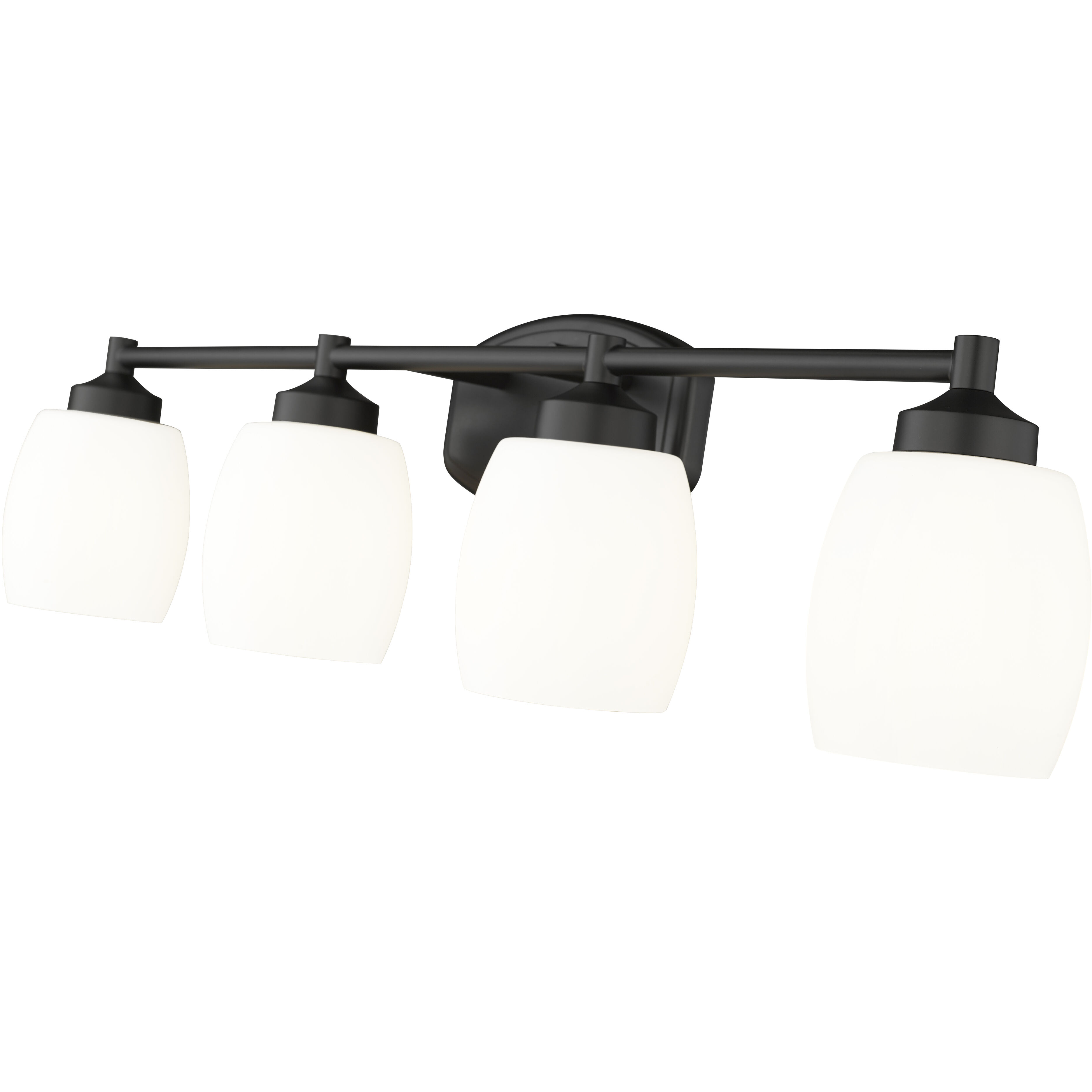 Kendrick 4 Light 31.25 inch Matte Black Bath Vanity Light Wall Light