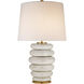 Kelly Wearstler Phoebe 28.5 inch 75.00 watt Antiqued White Ceramic Table Lamp Portable Light