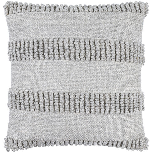 Nysa 22 X 22 inch Light Grey/Sterling Grey/Off-White Accent Pillow
