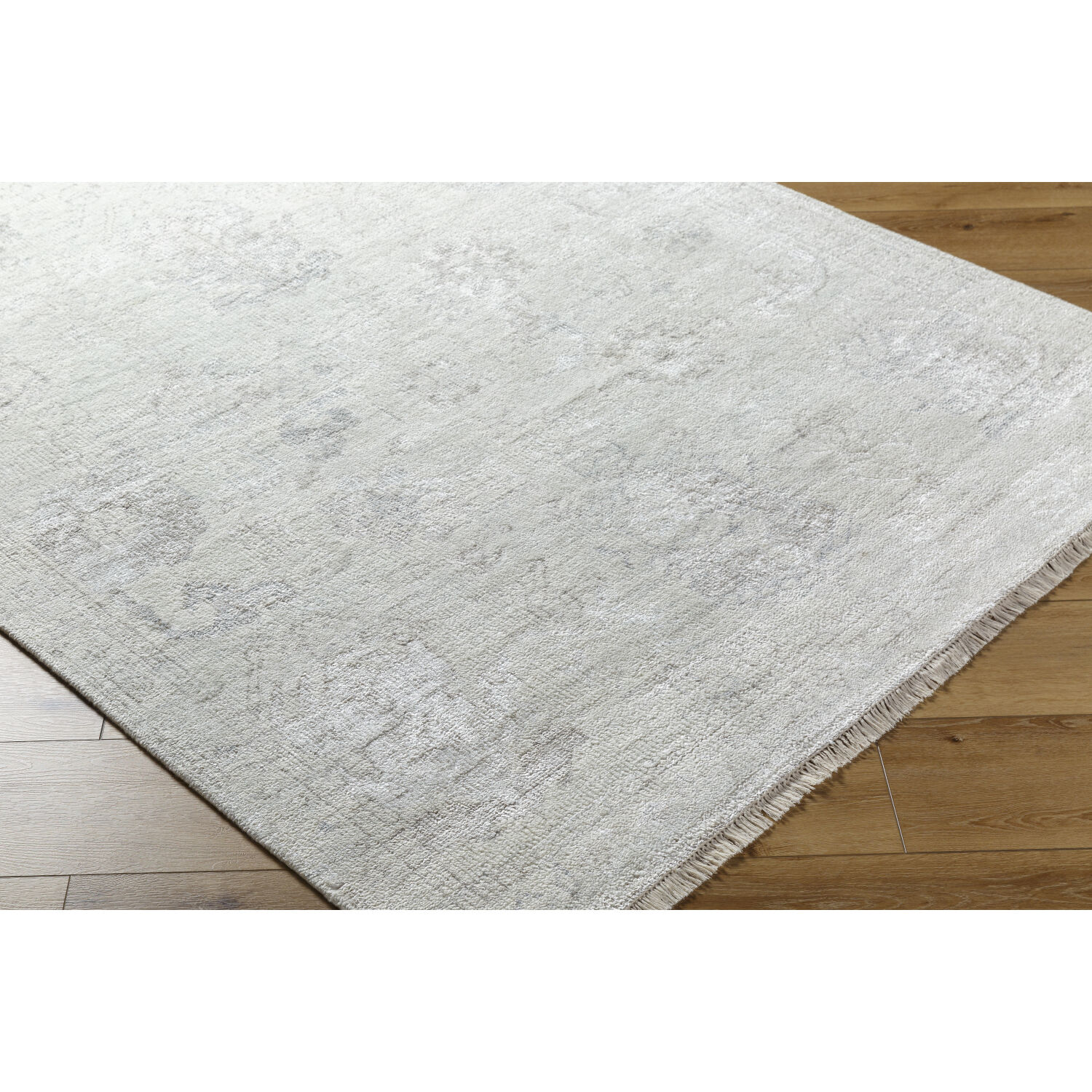 Le Blanc 120 X 96 inch Light Silver / Slate Handmade Rug in 8 x 10