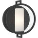 Halin 1 Light 9 inch Sand Coal Black Outdoor Wall Sconce