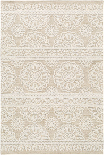 Izmir 90 X 60 inch Light Beige Rug in 5 x 8, Rectangle