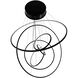 Aria LED 48 inch Polished Black Gunmetal Chrome Multi Port Pendant Ceiling Light