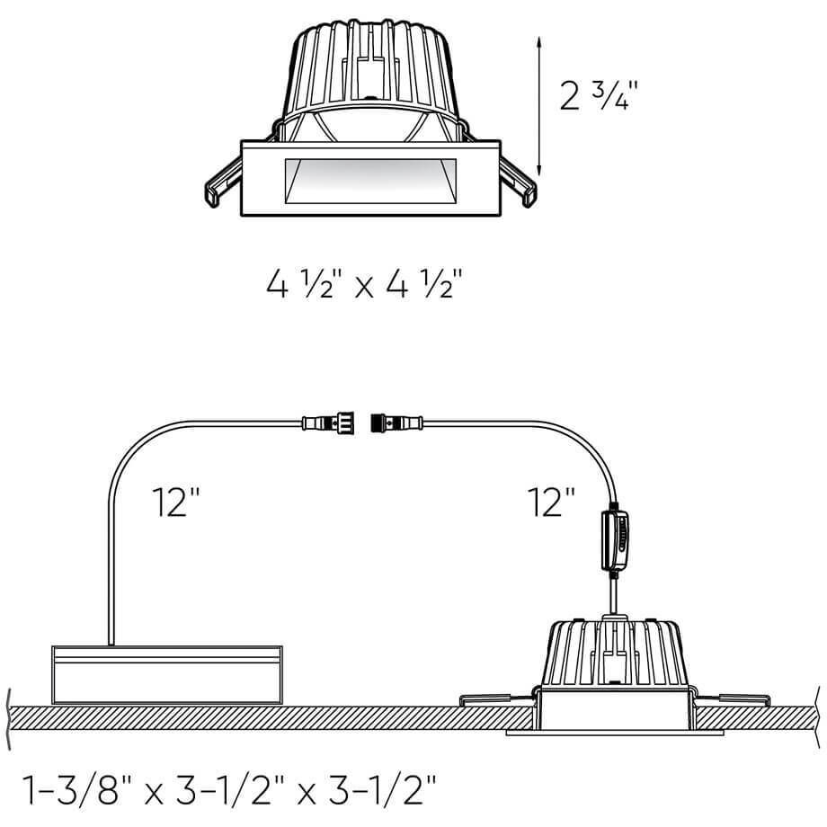 RGR White Regressed, Indoor/Outdoor