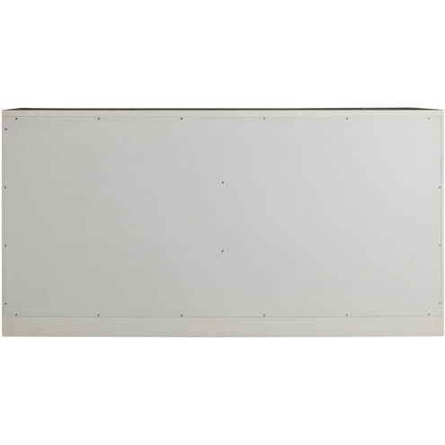 Daliyah Custom Printed Fabric / Sesame White Cabinet