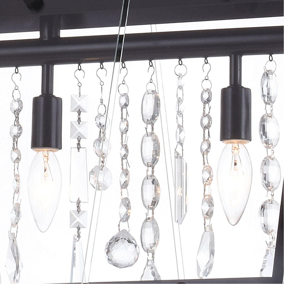 Oil rubbed hot sale bronze linear chandelier