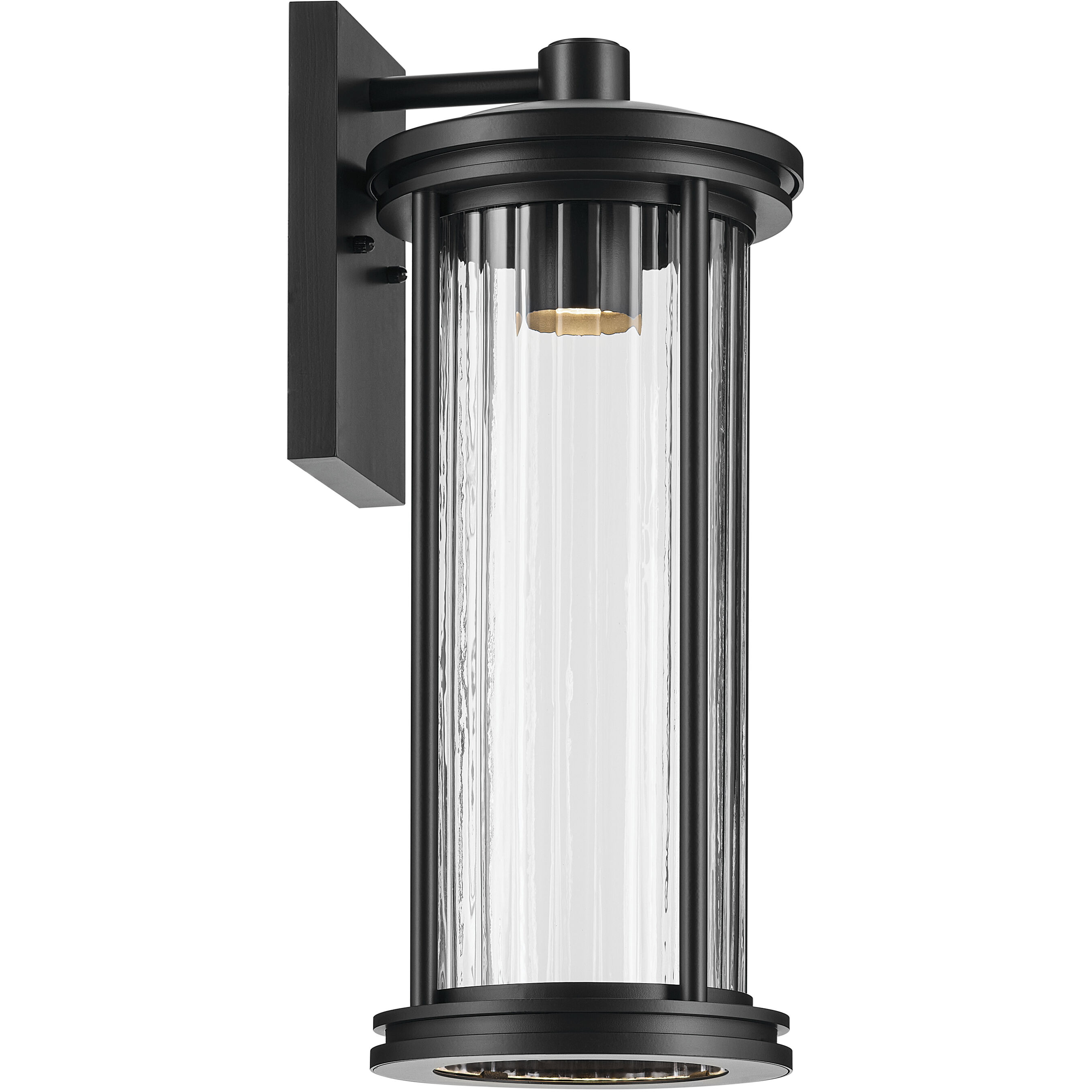 Barras 1 Light 20.25 inch Black Outdoor Wall Sconce