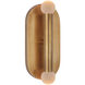 Kelly Wearstler Rousseau LED 4.25 inch Antique-Burnished Brass Vanity Sconce Wall Light, Medium