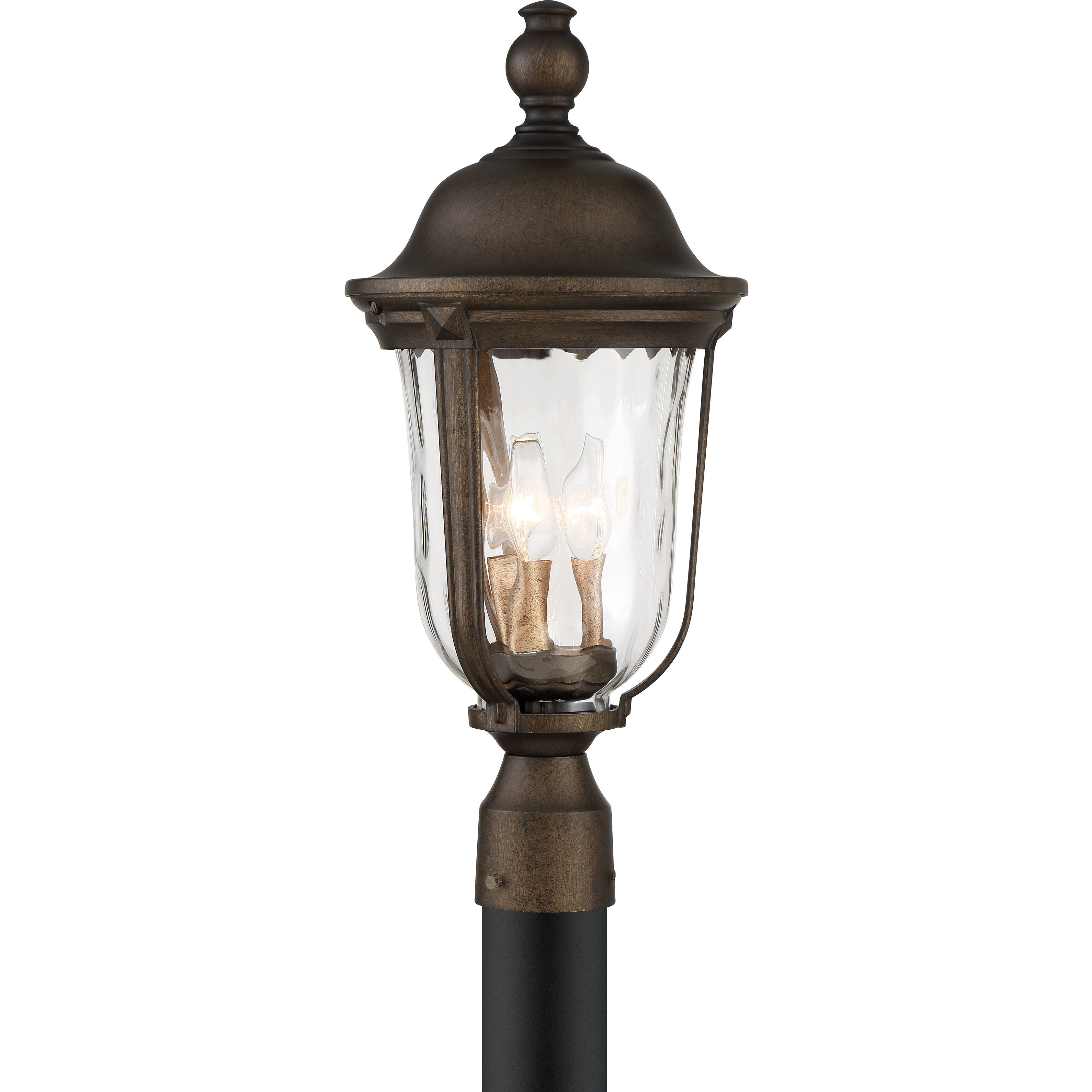Havenwood 3 Light 21 inch Tavira Bronze And Alder Silver Outdoor Post Mount, Great Outdoors 