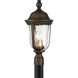 Havenwood 3 Light 21 inch Tavira Bronze And Alder Silver Outdoor Post Mount, Great Outdoors 