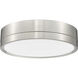 Algar LED 12 inch Brushed Nickel Flush Mount Ceiling Light