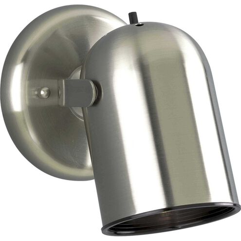 Directional 1 Light 5 inch Brushed Nickel Multi Directional Wall/Ceiling Light, with On/Off Switch