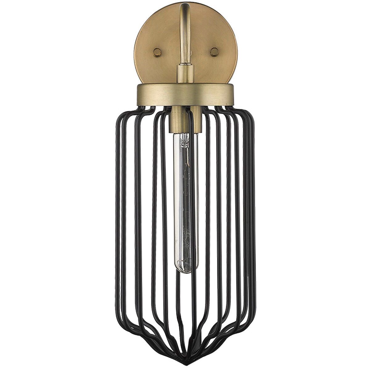 Reece 1 Light 6 inch Aged Brass Sconce Wall Light