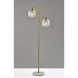 Natasha 62.25 inch 60.00 watt Antique Brass Floor Lamp Portable Light