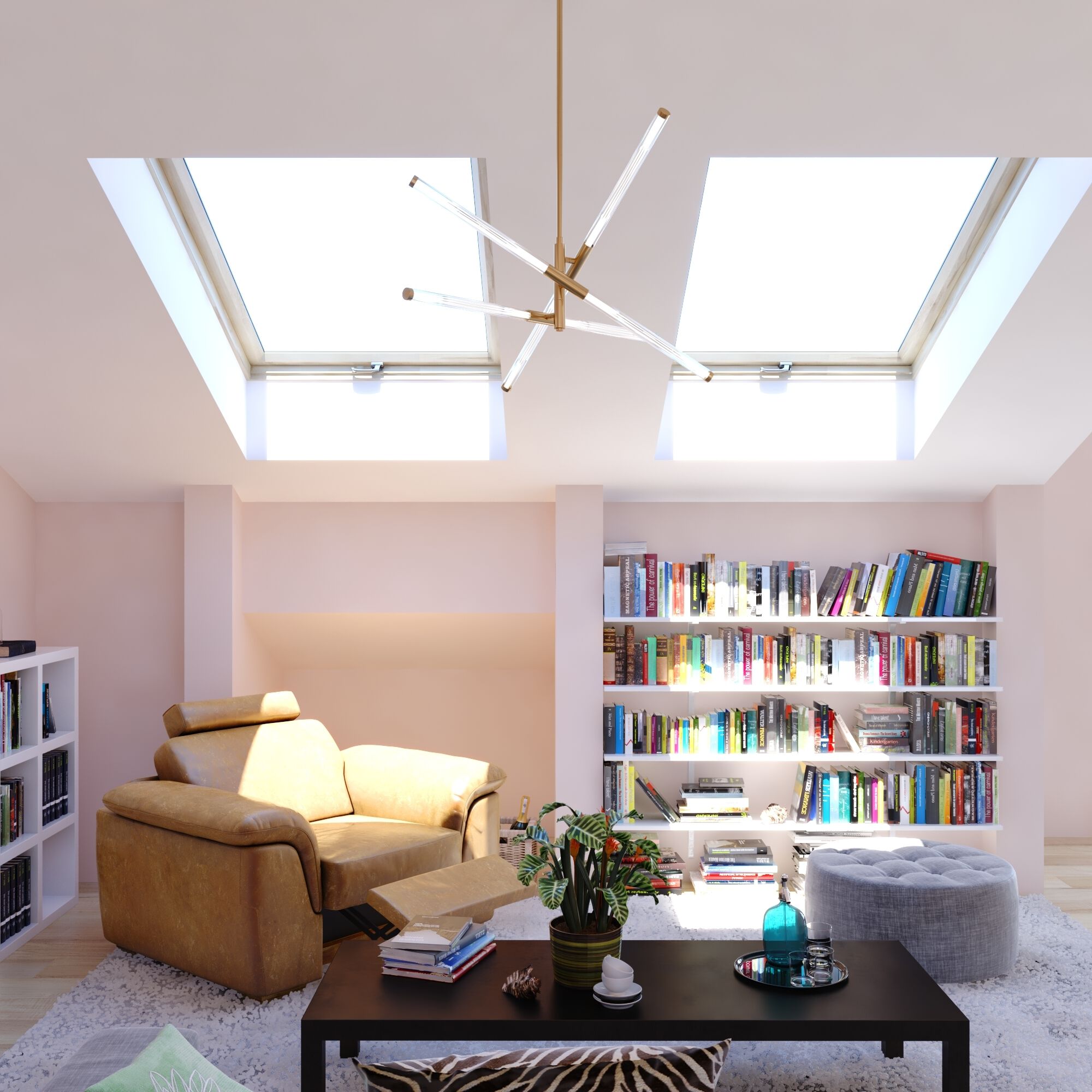 Avalon LED 27 inch Muted Brass Pendant Ceiling Light