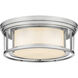 Willow 3 Light 16 inch Brushed Nickel Flush Mount Ceiling Light