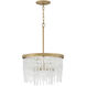 Rubina 4 Light 18 inch Burnished Gold Pendant Ceiling Light