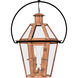 Burdett 2 Light 16 inch Aged Copper Outdoor Hanging Lantern