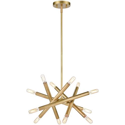 Zeev Lighting Mandelorian 12 Light 14 inch Aged Brass Sputnik Chandelier Ceiling Light CD10386/12/AGB - Open Box