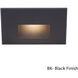 LEDme Step and Wall Lights 277 3.9 watt Black On Aluminum Step Light in Red, LED, 21.62 inch