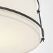 Carrier and Company Callaway LED 17.25 inch Bronze Flush Mount Ceiling Light