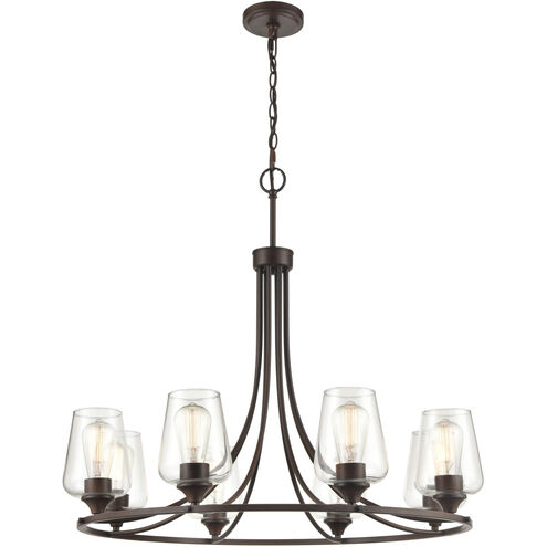 Ashford 8 Light 32 inch Rubbed Bronze Chandelier Ceiling Light