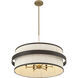 Harbor Wrap 6 Light 28 inch Legacy Brass and Dark Bronze Pendant Ceiling Light