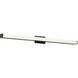 Cavitt LED 36 inch Midnight Black Vanity Light Wall Light