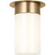 Drew & Jonathan Archer 1 Light 4 inch Satin Brass Flush Mount Ceiling Light in Standard
