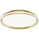 Sona LED 16 inch Satin Brass Flush Mount Ceiling Light