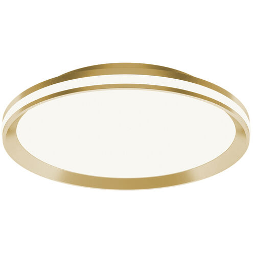 Sona LED 16 inch Satin Brass Flush Mount Ceiling Light