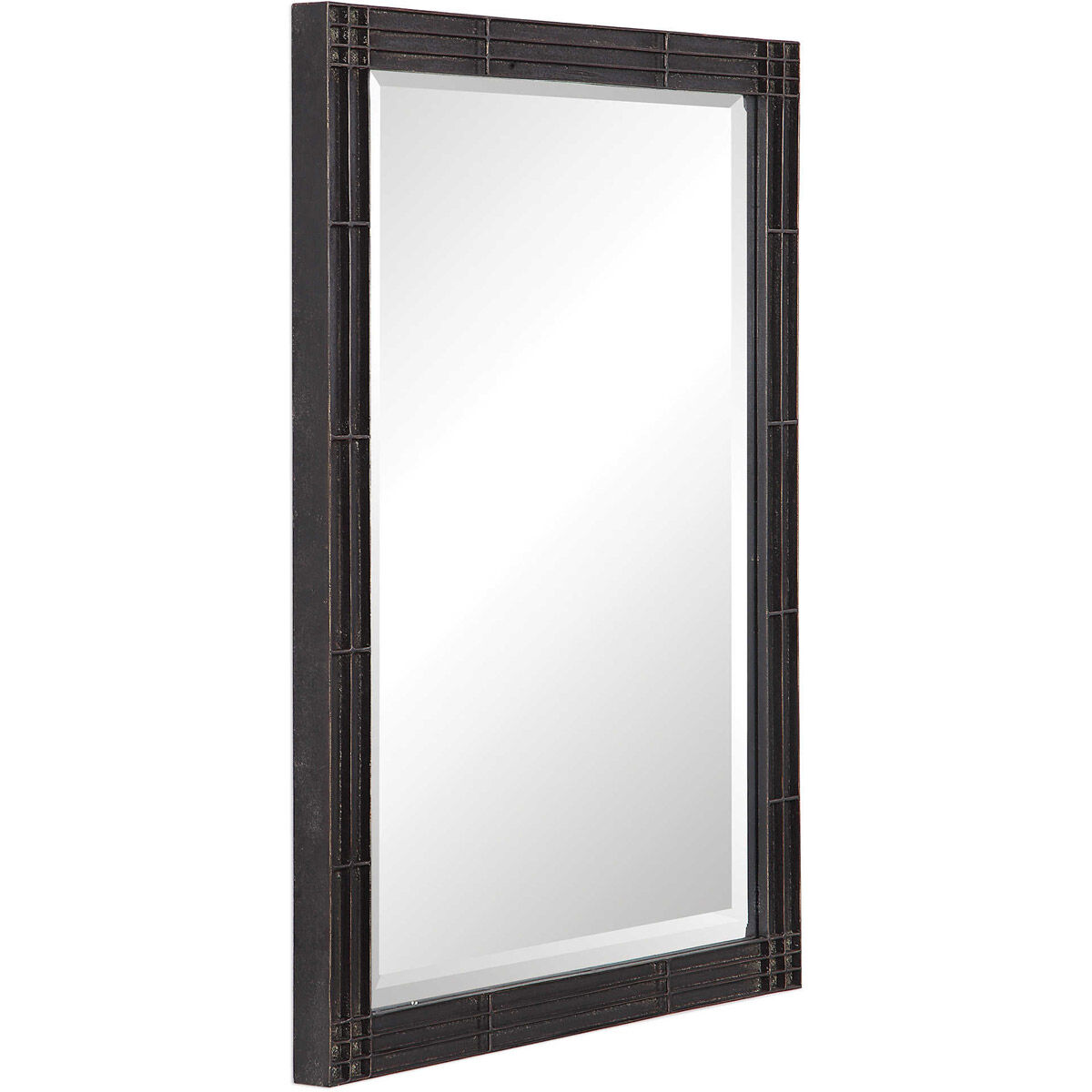 Gower 35 X 25 inch Aged Black Wall Mirror
