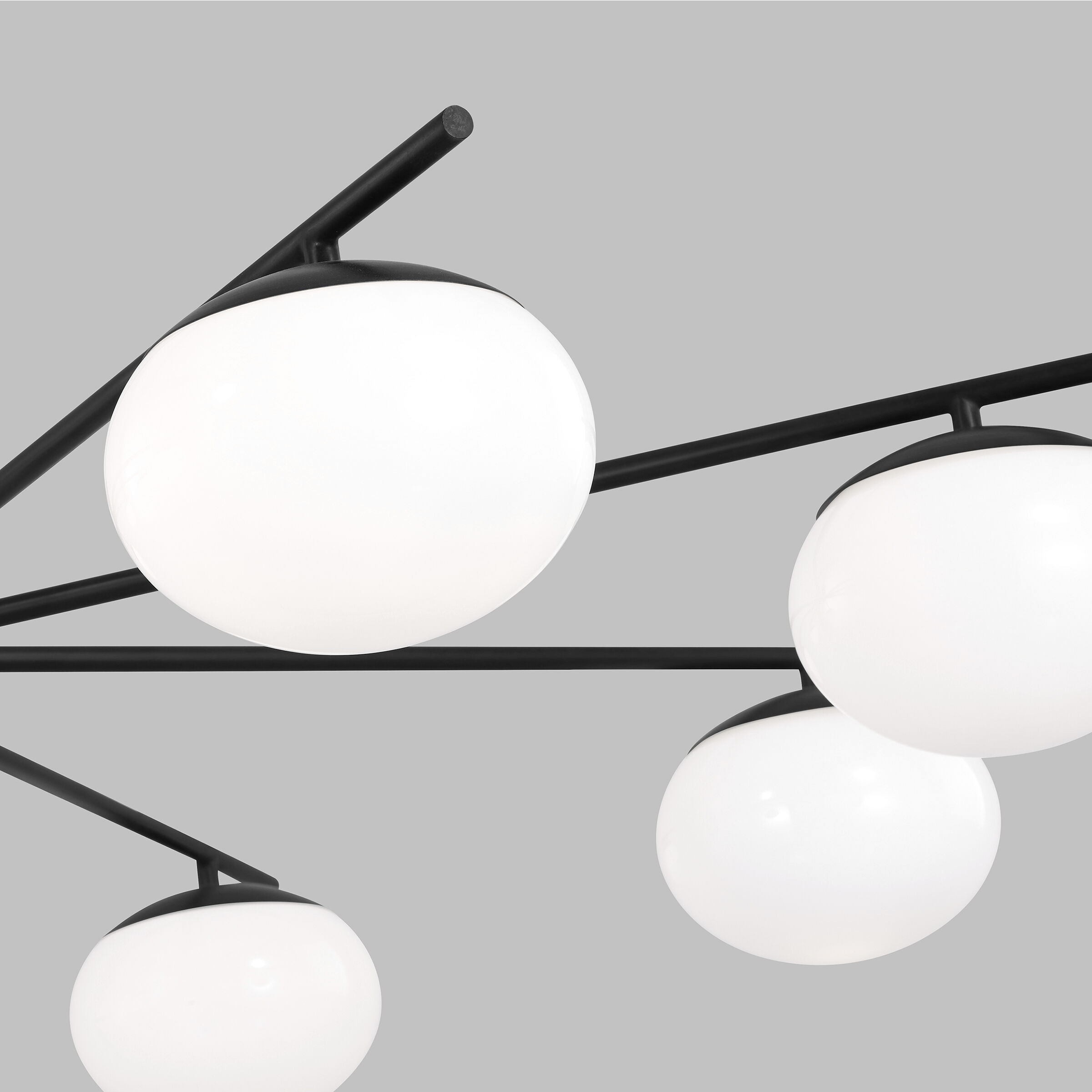 ED Ellen DeGeneres Lune 8 Light 49 inch Aged Iron Chandelier Ceiling Light