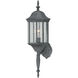 Hawthorne 1 Light 26 inch Black Outdoor Wall Sconce