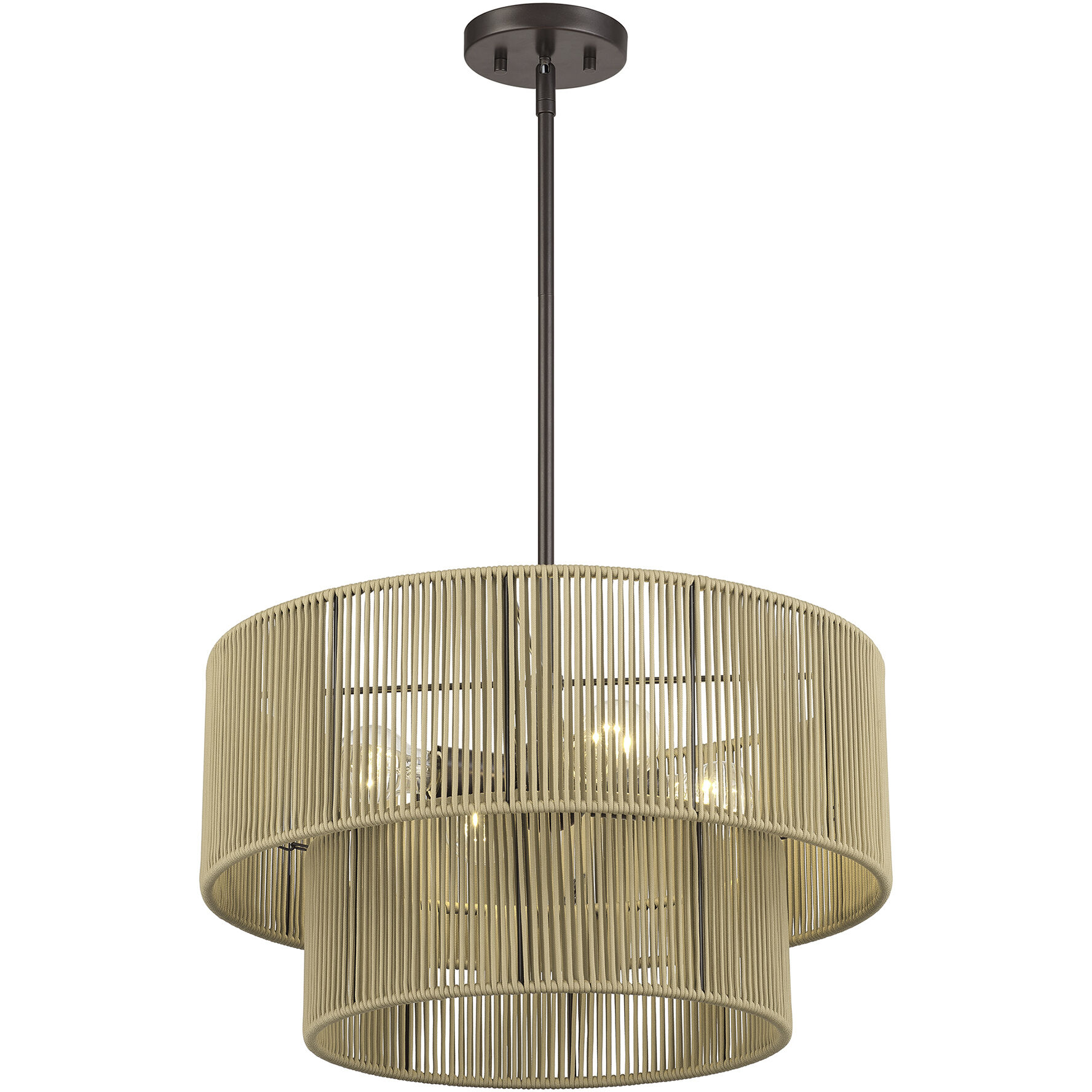 Acordia 4 Light 20 inch English Bronze Pendant Chandelier Ceiling Light