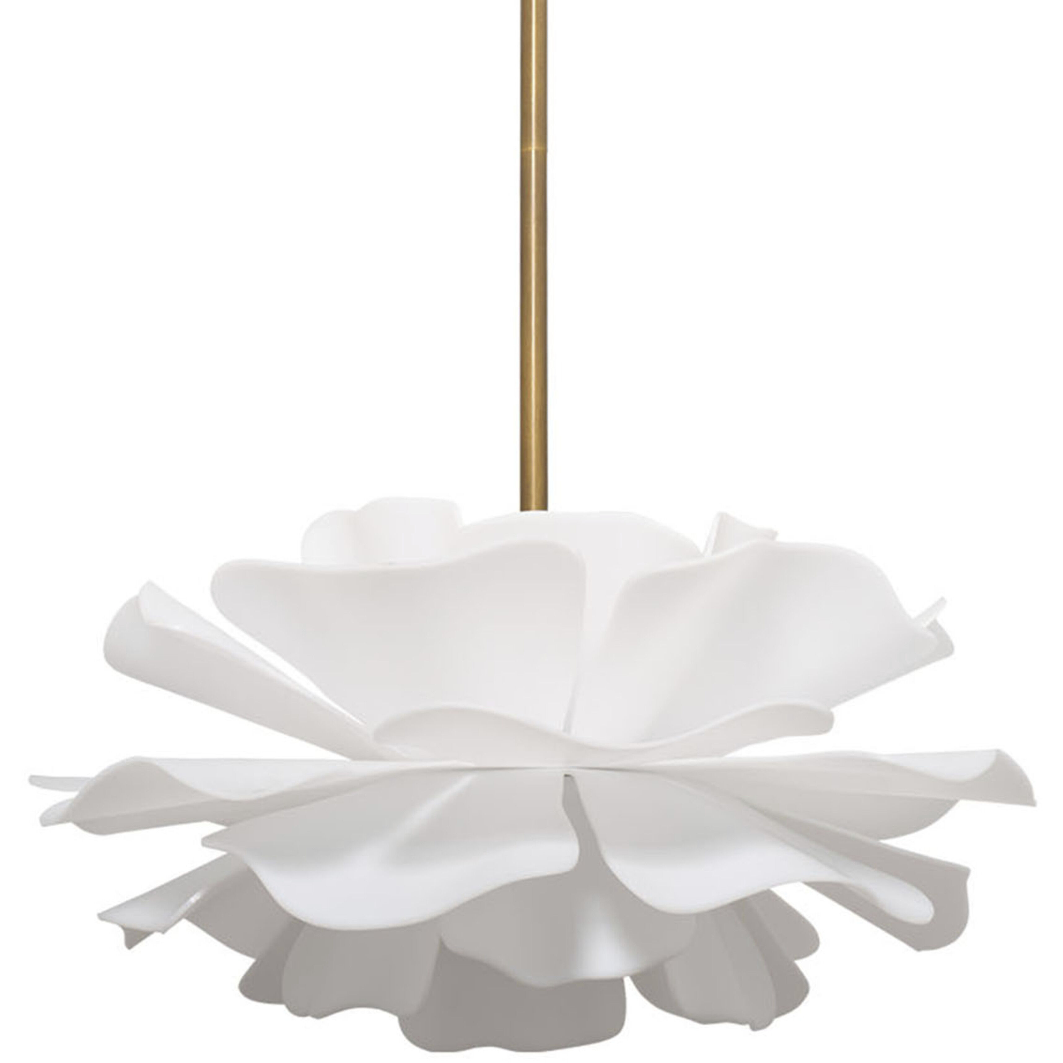 Zinnia 4 Light 22 inch Antique Brass Chandelier Ceiling Light in Small, Small, Inline