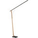 Kylar 77 inch 19.00 watt Black Floor Lamp Portable Light