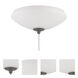 Elegance LED White Frost Fan Bowl Light Kit, Universal Mount