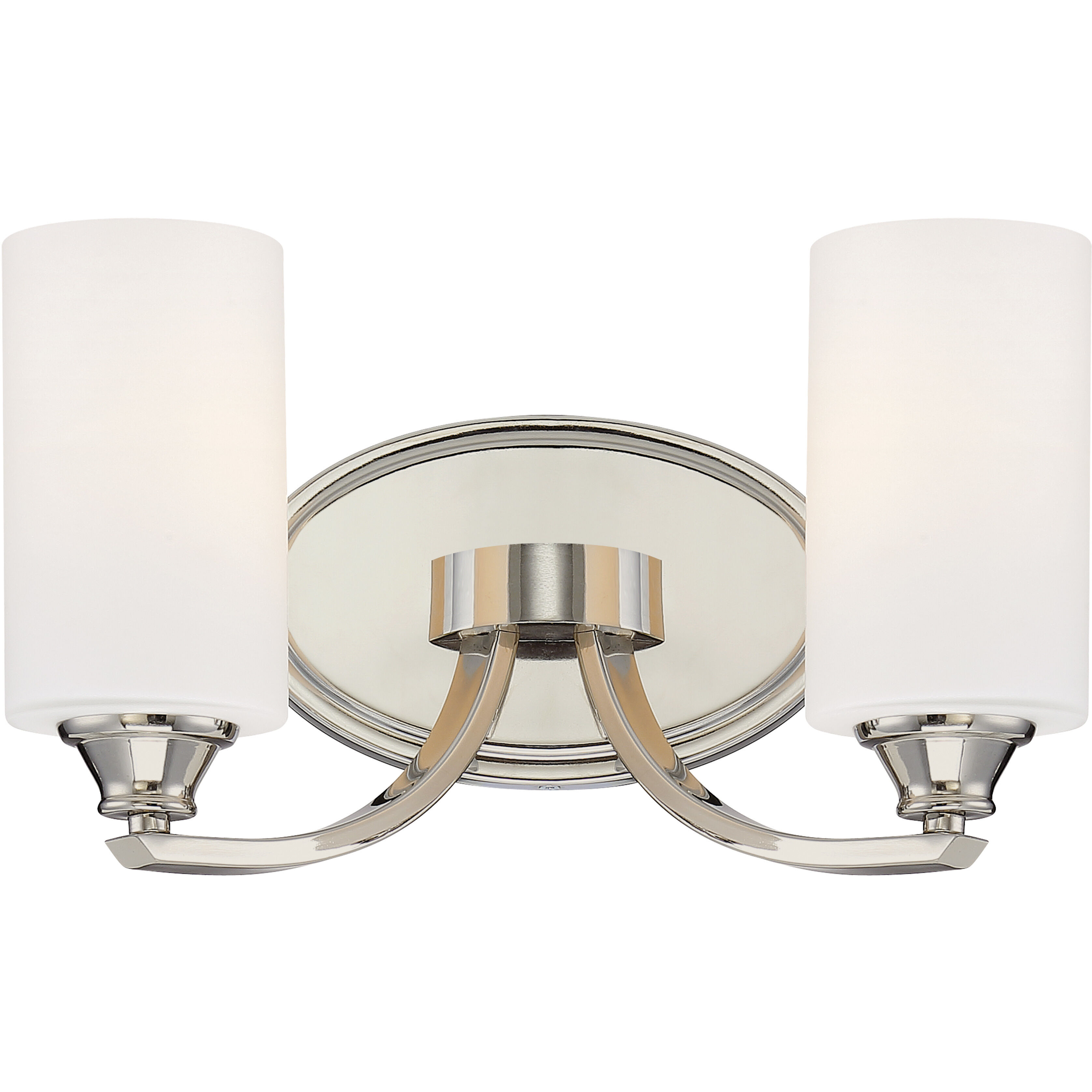 Tilbury 2 Light 14 inch Polished Nickel Bath Light Wall Light