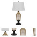 Fluted 30.5 inch 150.00 watt Smoked Table Lamp Portable Light