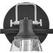 Easton 3 Light 24 inch Black with Chrome Vanity Light Wall Light in Black/Chrome