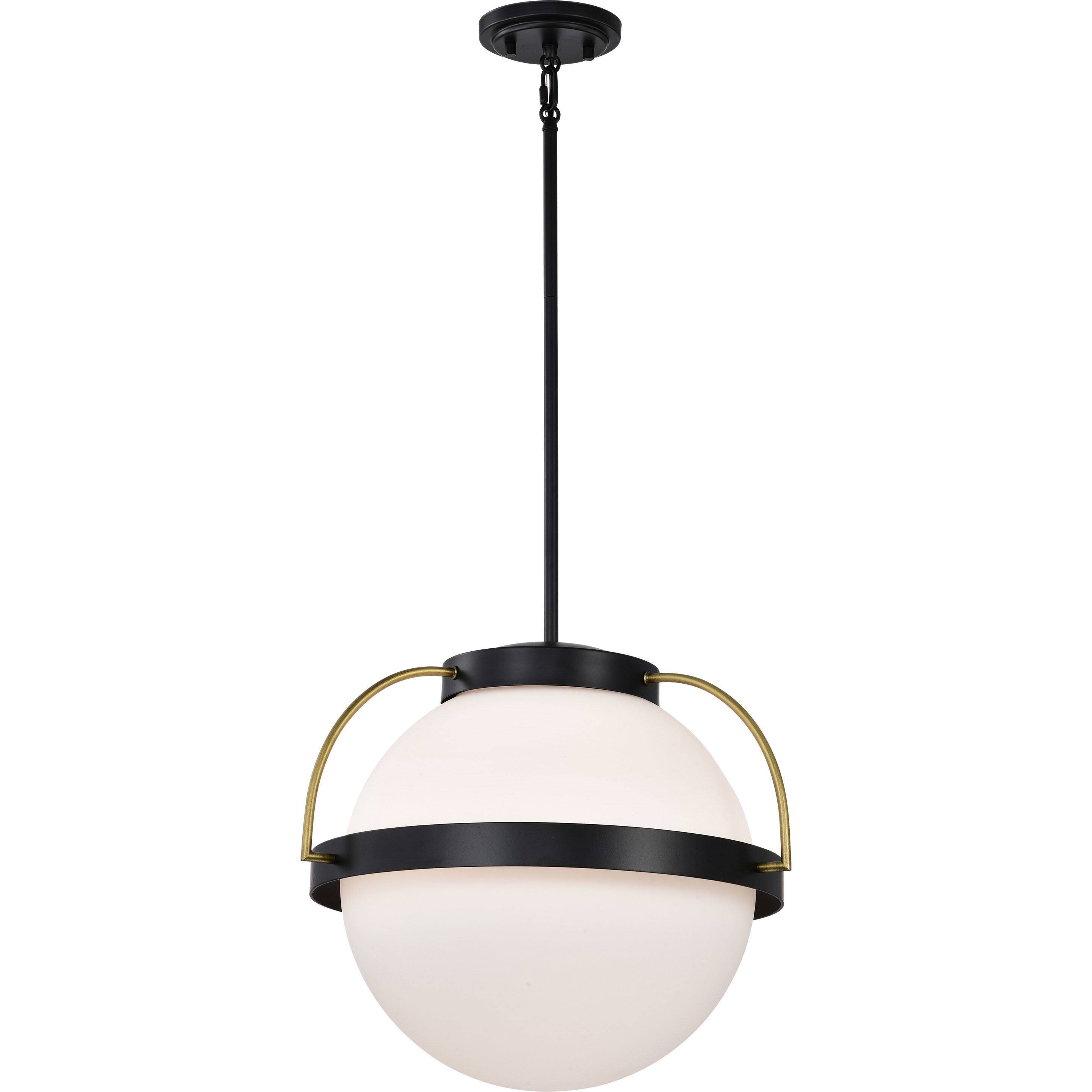 Lakeshore 1 Light 13 inch Matte Black Pendant Ceiling Light