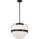 Lakeshore 1 Light 13 inch Matte Black Pendant Ceiling Light